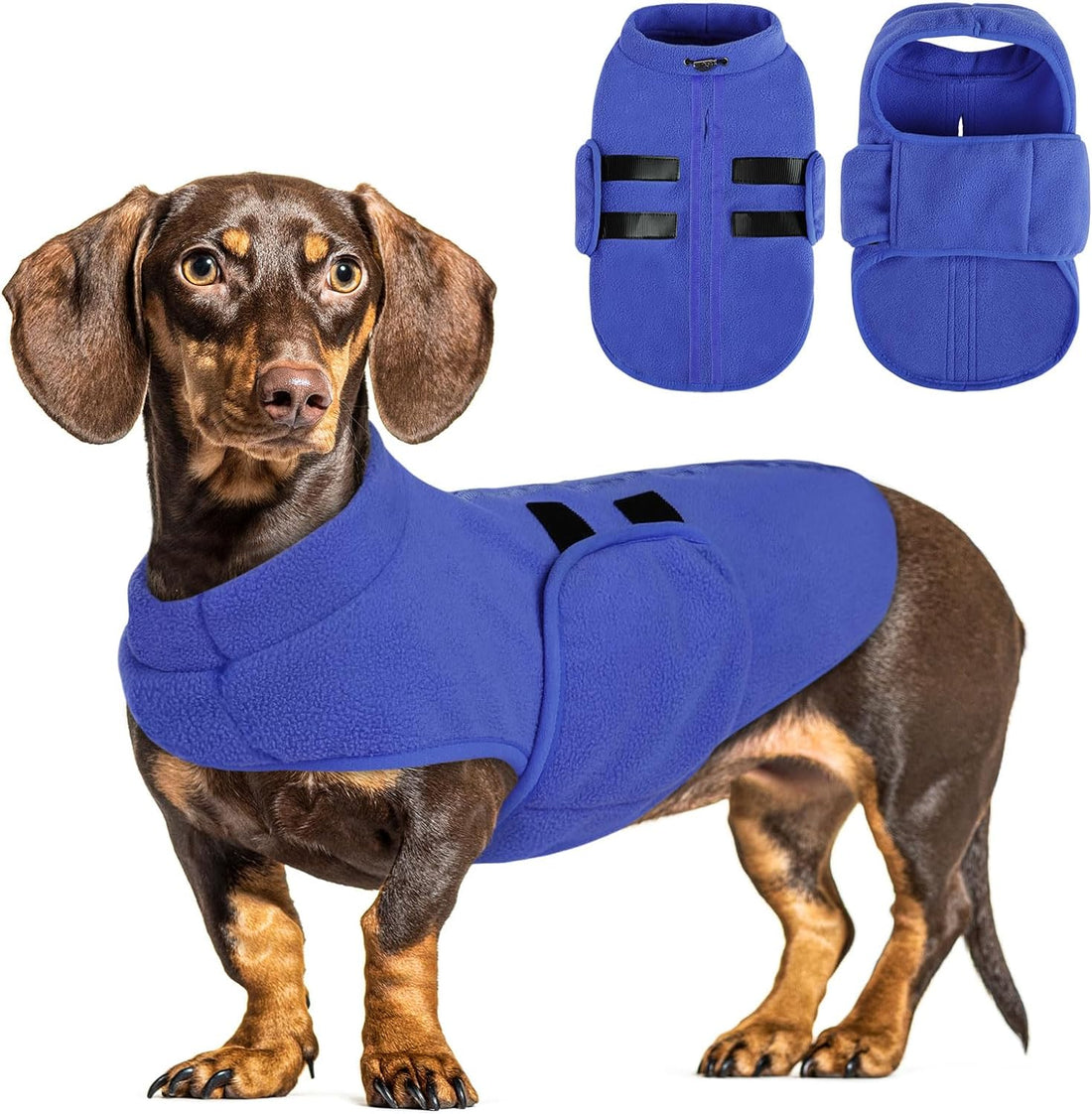Queenmore Small Dog Sweater,Fleece Dachshund Sweater Jacket