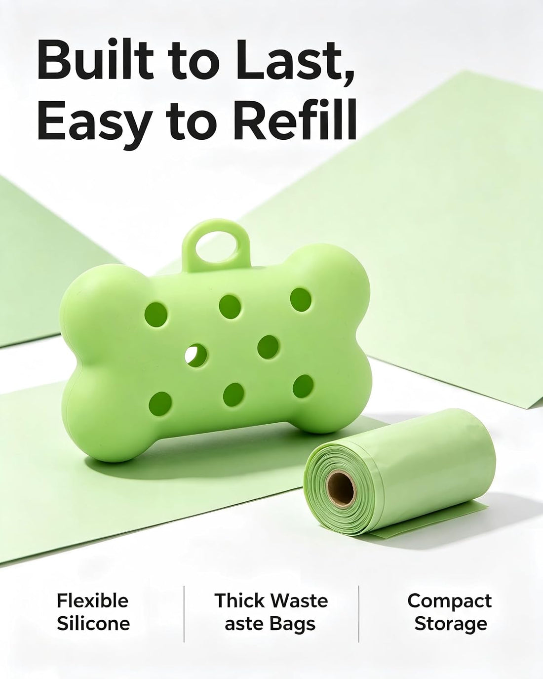 Pet Supplies Portable Silicone Poop Bag Holder