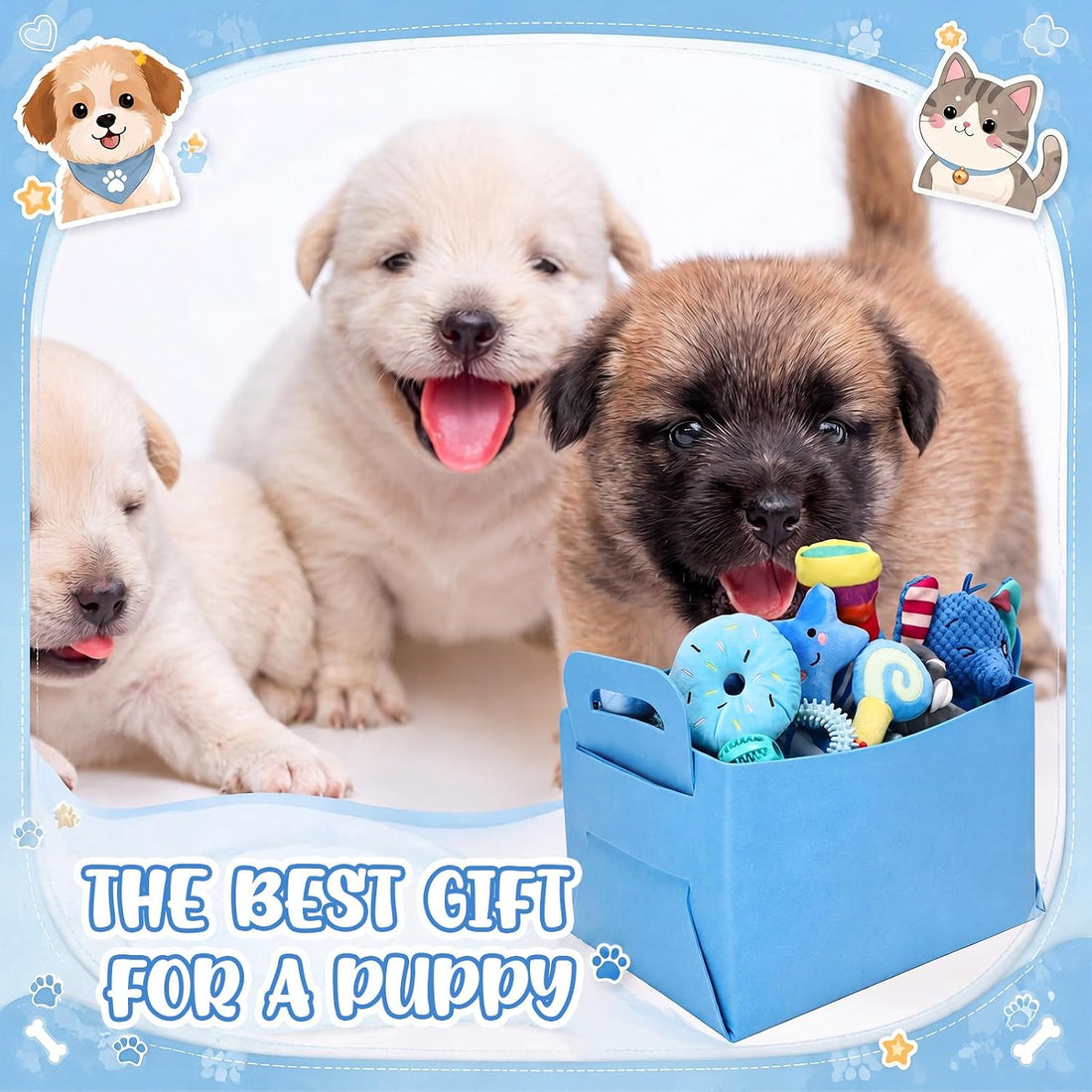 Abbylike 75 Pcs Puppy Supplies Starter Kit for Small Dogs