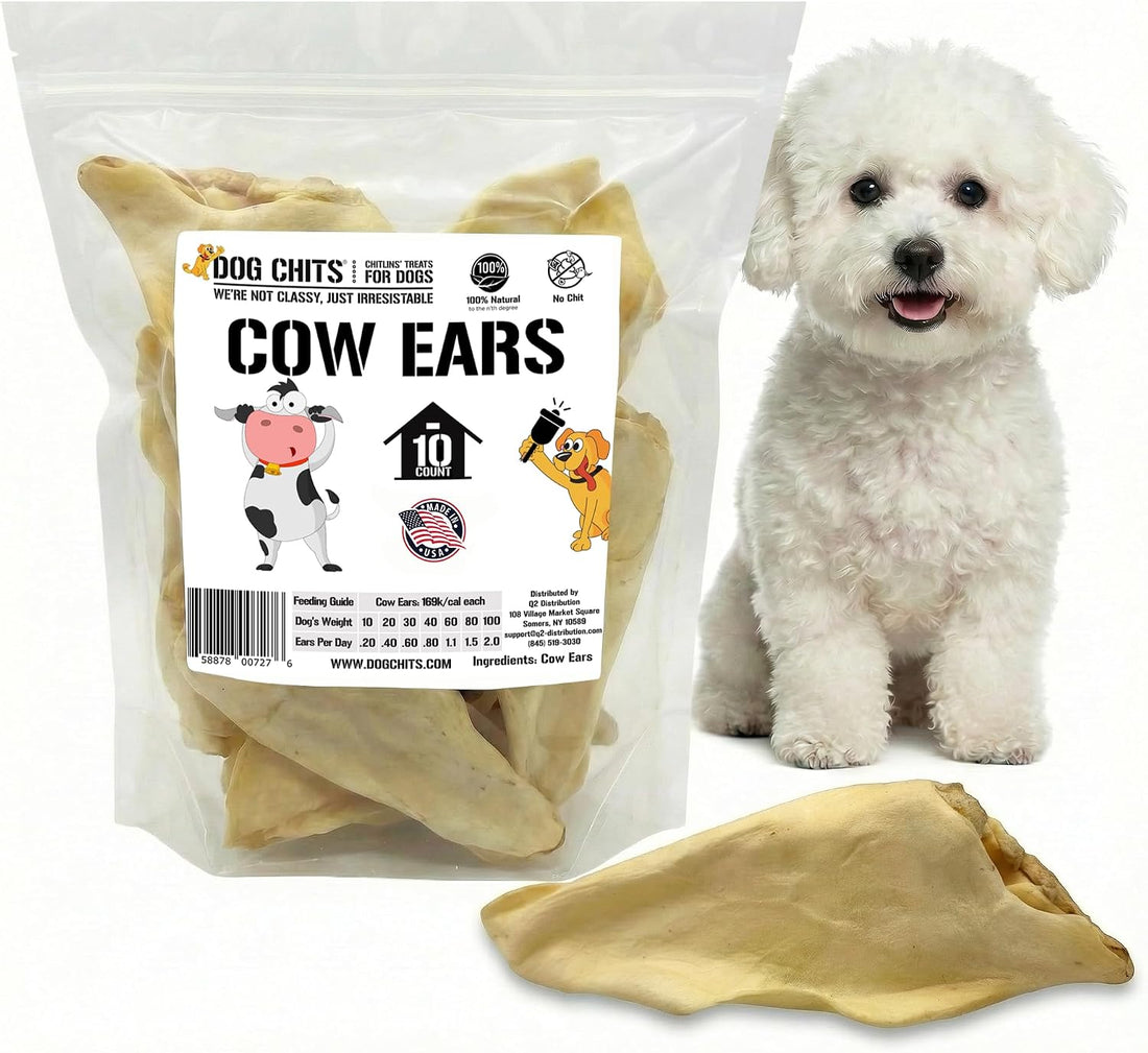 Dog Chits Lamb Ears for Dogs – for Large, Medium Dogs – 25 Pack