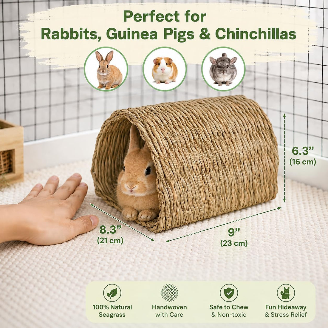 PEMAR Natural Seagrass Bunny Tunnel