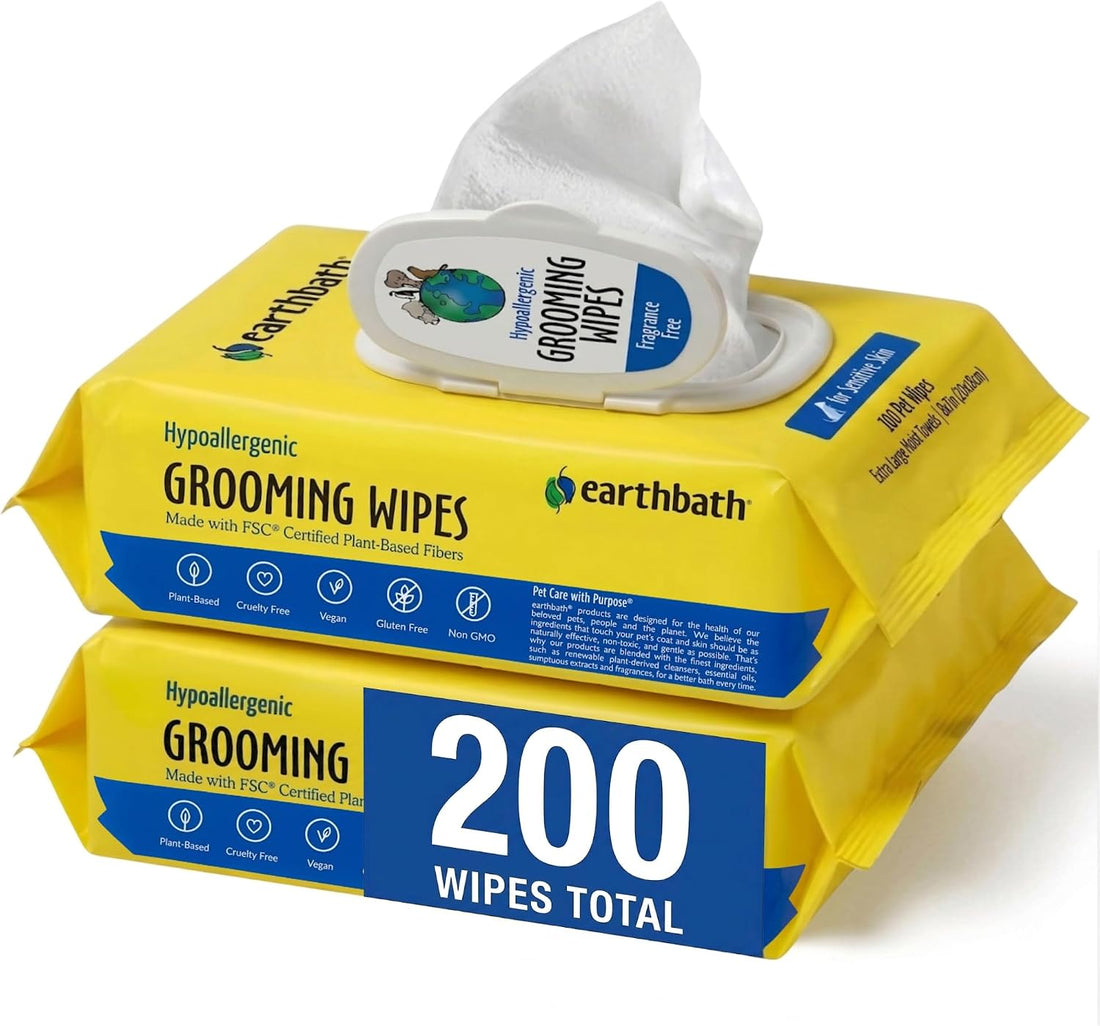earthbath, Hypo-Allergenic Grooming Wipes