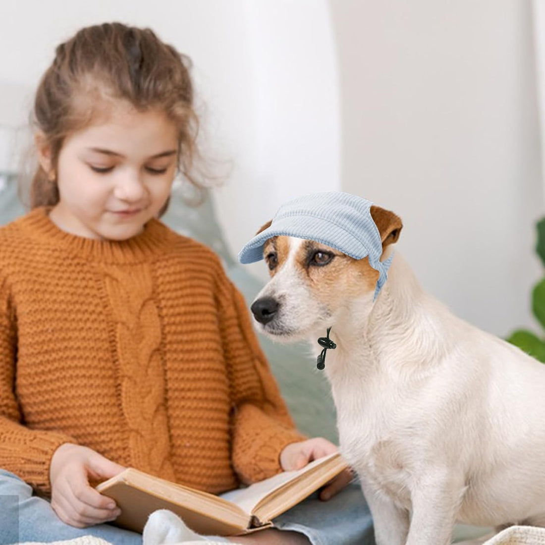 Dog Baseball Cap, Dog Cat Summer Beach Visor Hat with Ear Holes