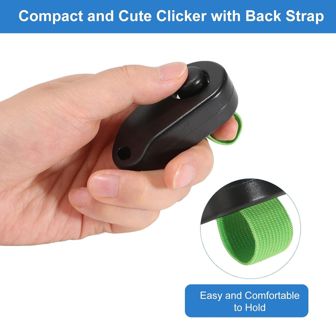BARKIE Dog Training Clicker with Finger Ring 2 Pack