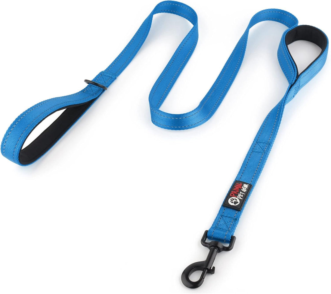 Primal Pet Gear Dog Leash 6ft Long,Traffic Padded Two Handle,Heavy