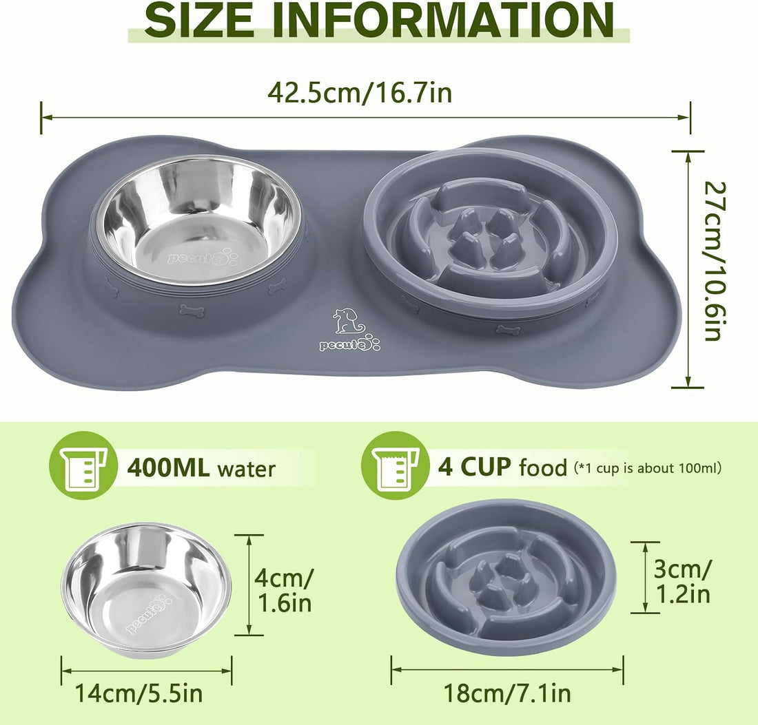 Pecute Slow Feeder Dog Bowls to Slow Down Eating