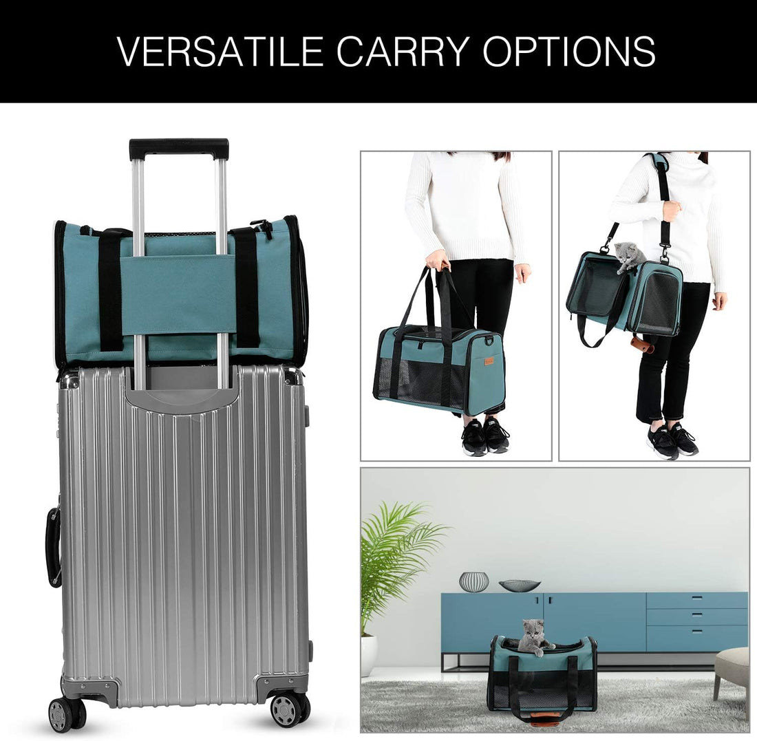 Cat Carrier - Portable Foldable Dog Pet Carrier