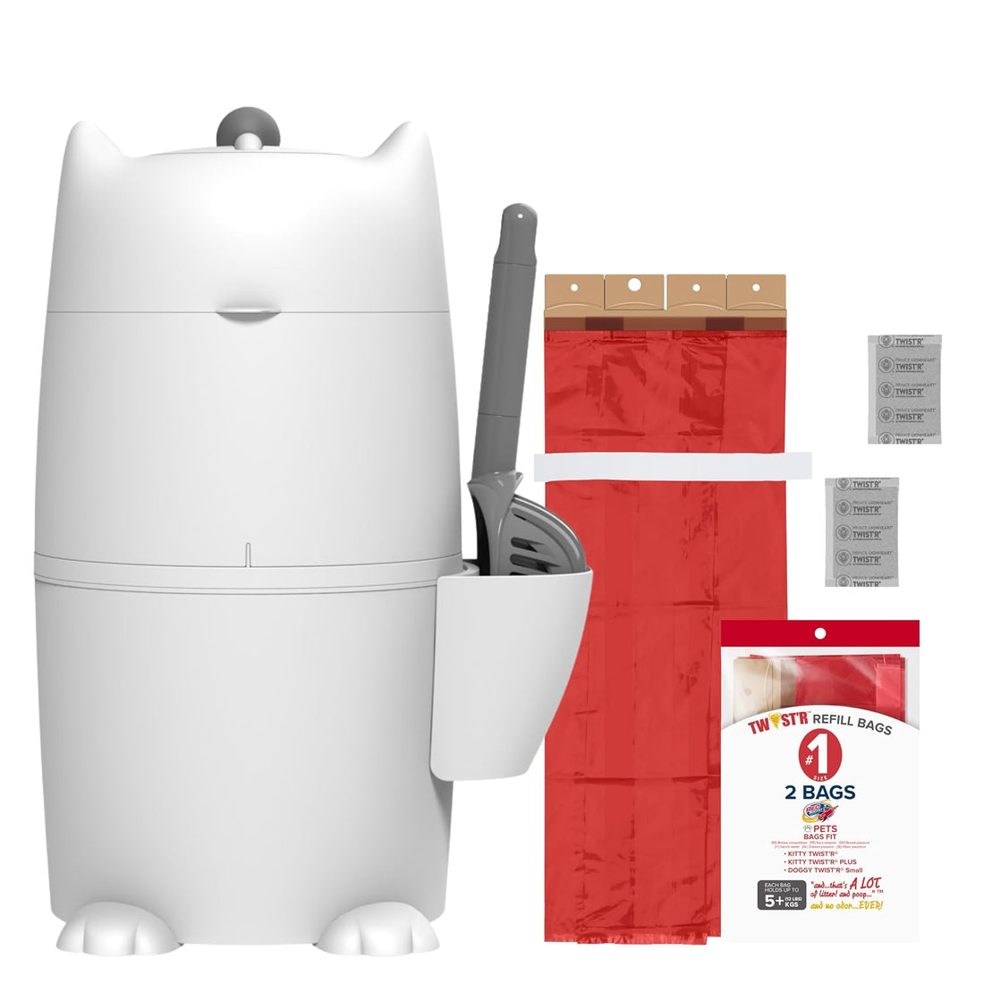 Red Rocket Kitty Twist'R Plus Cat Litter Disposal System