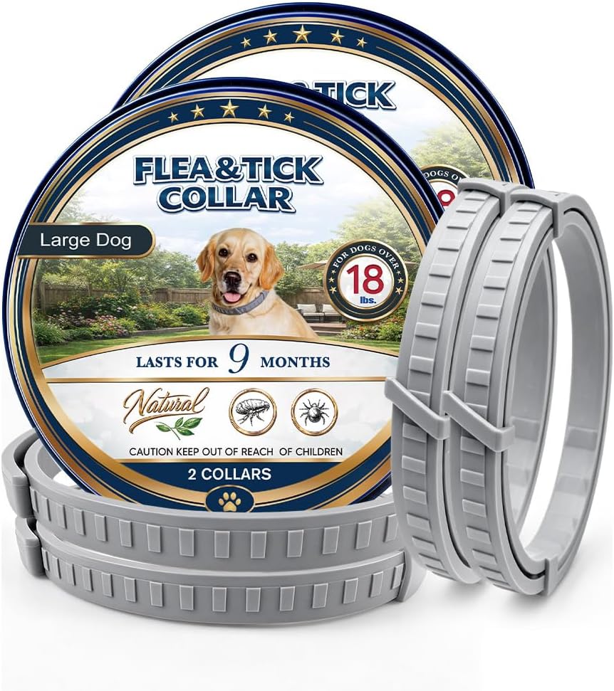Flea Collar for Dogs Large, Tick and Flea Collar for Dogs, 2P