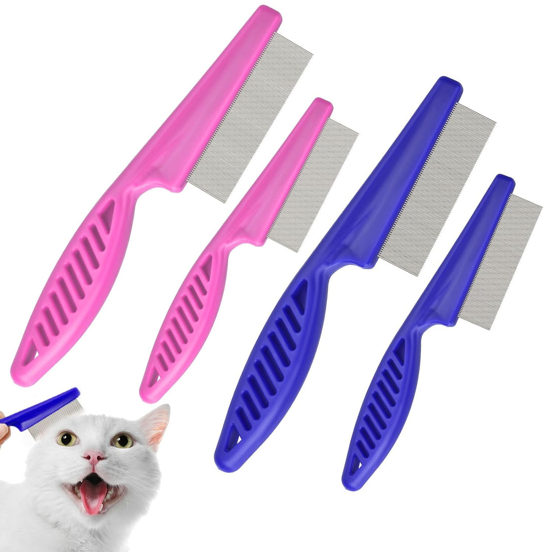 CAPHONT Flea Comb for Cats with Handle