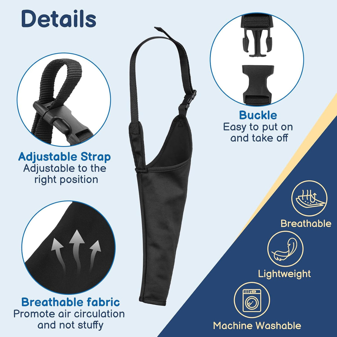 BARKLESS Dog Leg Sleeve for Front Single Leg After Surgery to Stop