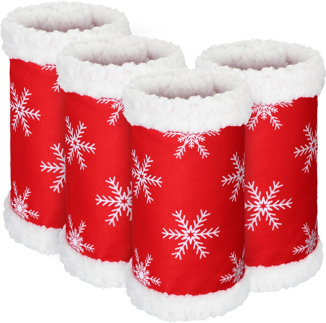 Mixweer 4 Pcs Christmas Horse Leg Wraps