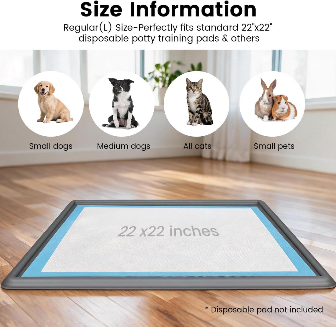 Dog Pee Pad Holder Tray, Fits for 22"x22"