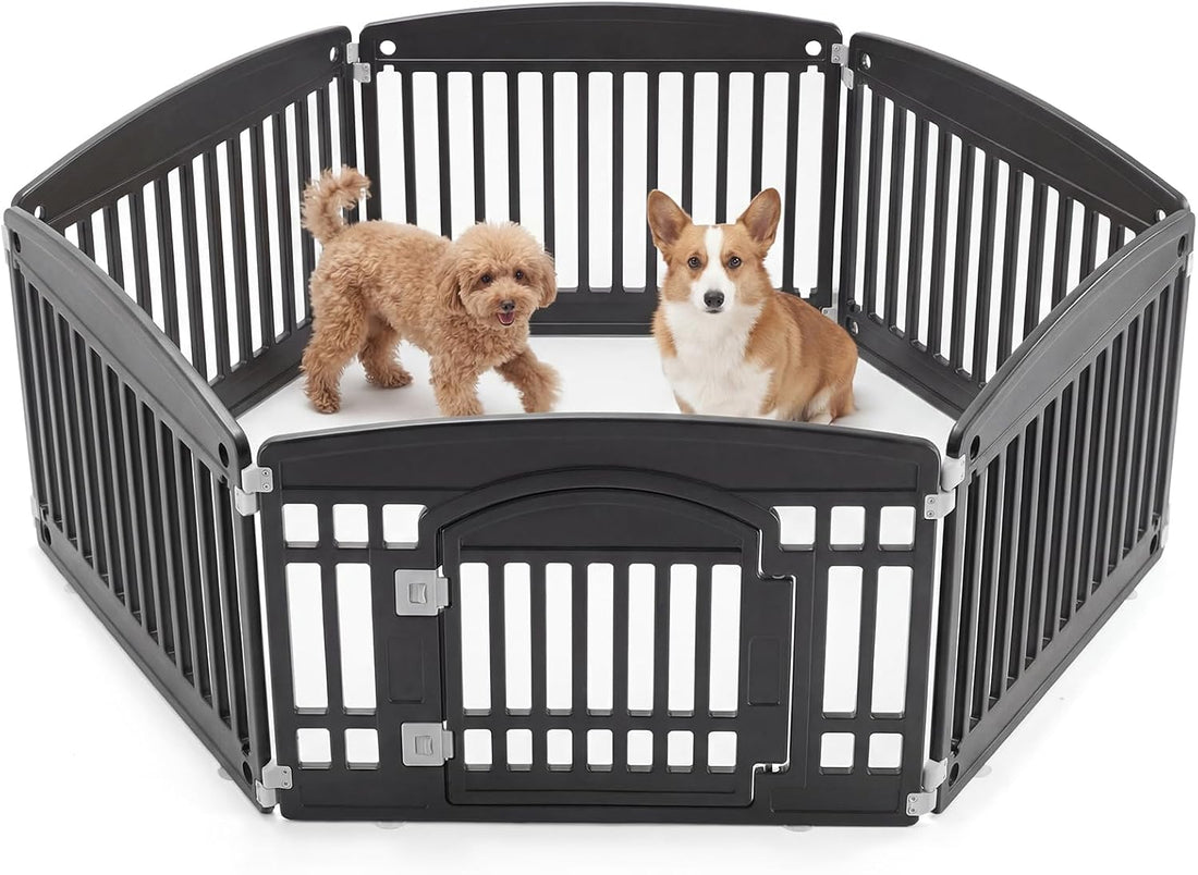 NEWBULIG Dog Playpen 6-Panel, 24IN Puppy Playpen