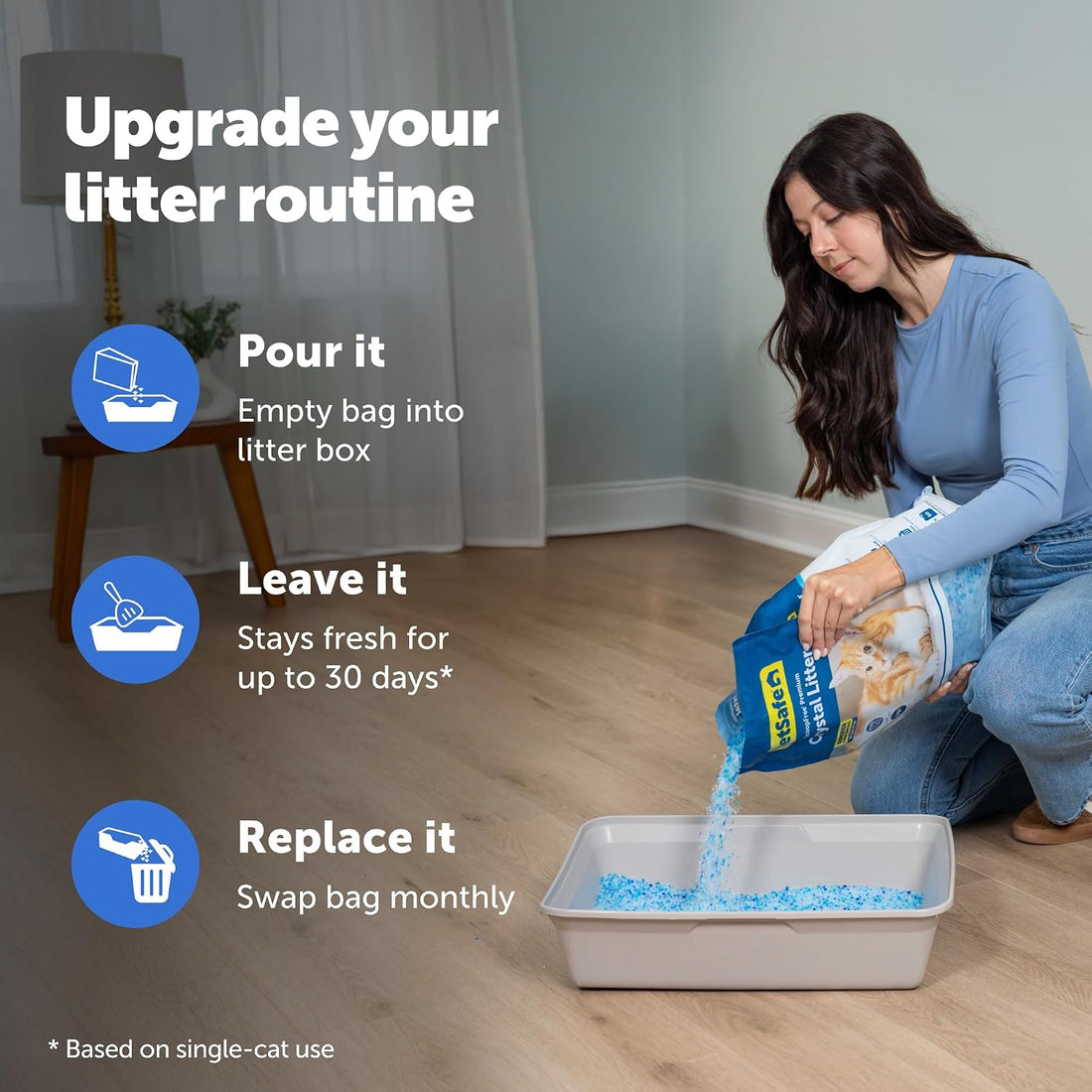 PetSafe ScoopFree Odor Control Crystal Cat Litter, Fresh Scent