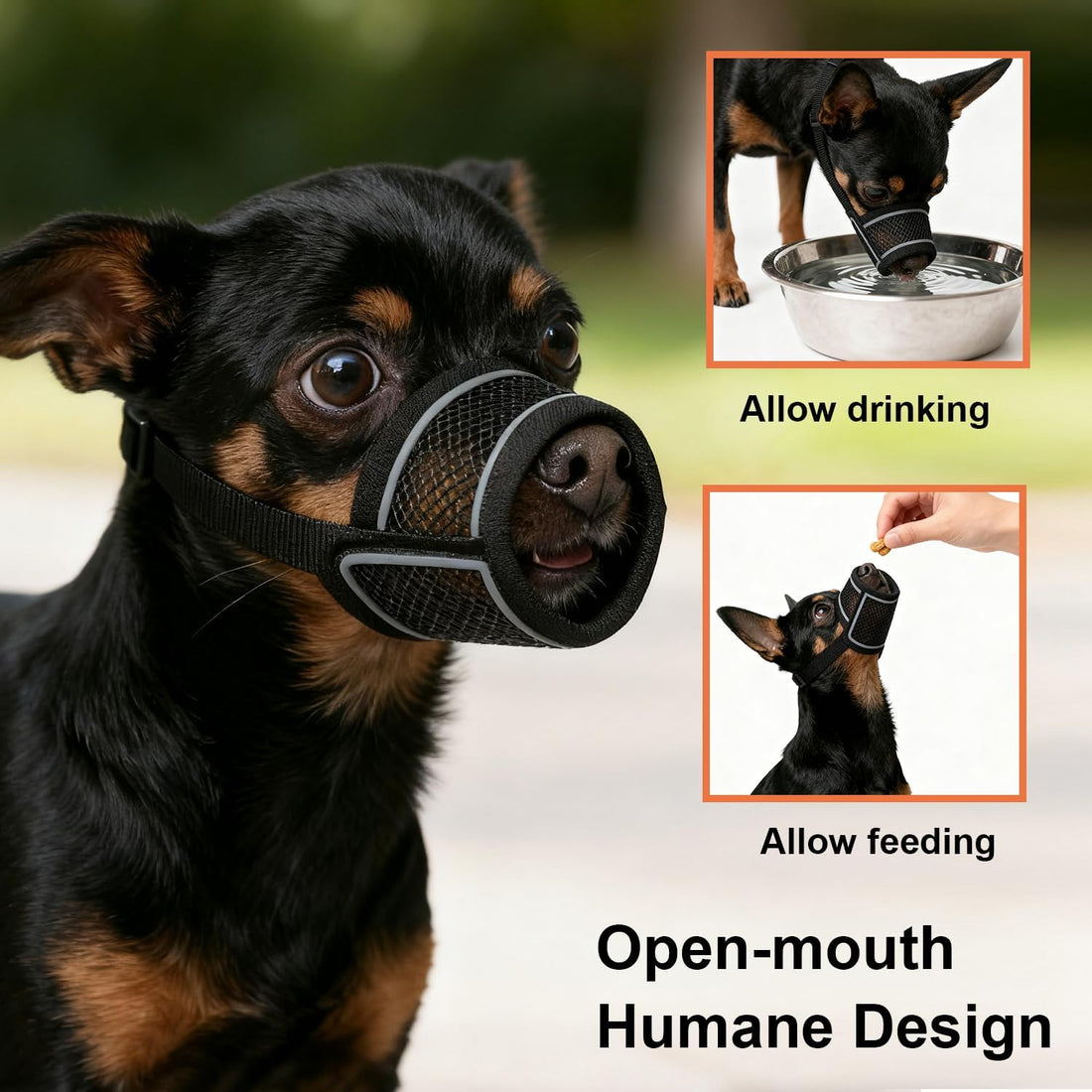 Dog Muzzle for Small Medium Large Dogs Soft Air Mesh Muzzles
