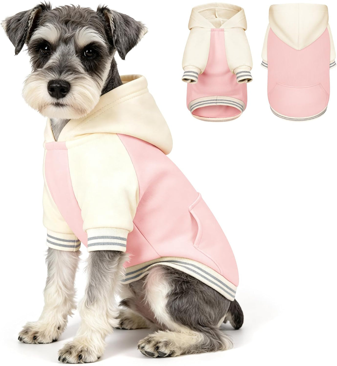 YUDODO Dog Hoodie for Small Dogs, Soft Pullover Dog Clothes