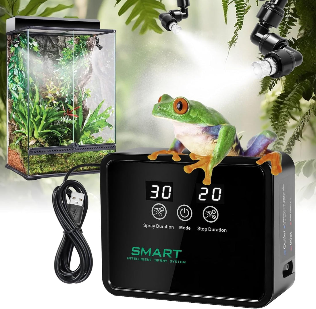 Automatic Reptile Mister Timer 360 Nozzle Terrarium Misting System