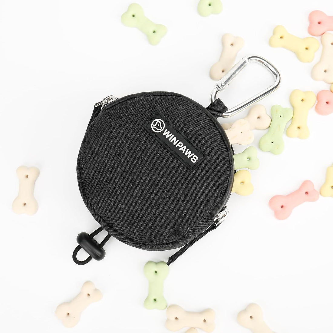 Dog Poop Bag Holder for Leashes- Dog Treat Pouch with Waterproof