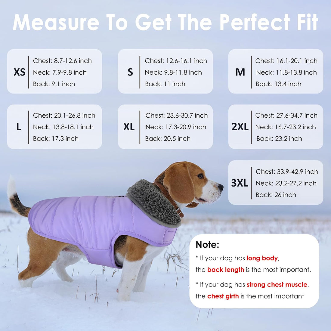 Petglad Waterproof Dog Winter Coat