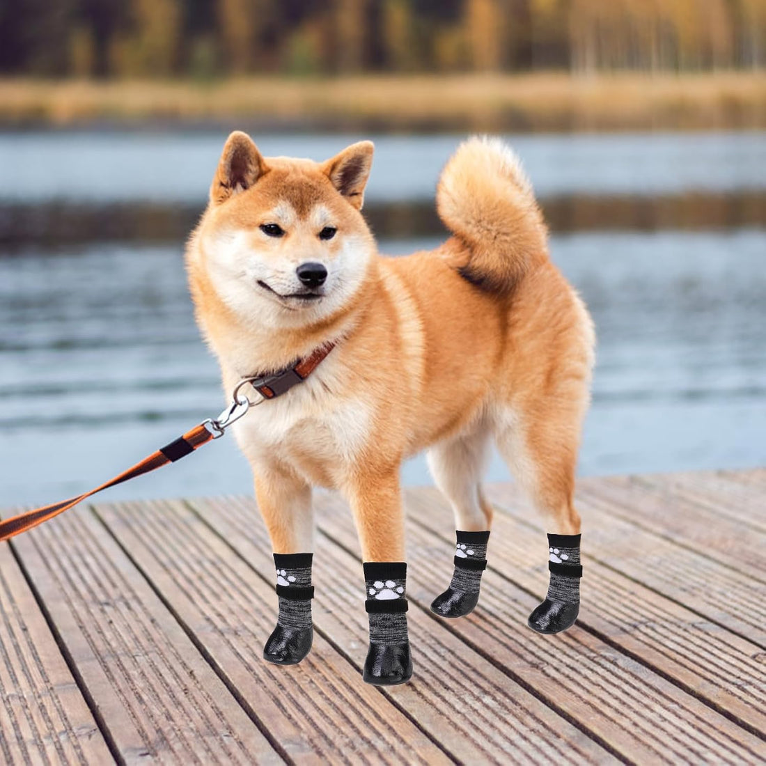 KOOLTAIL Non Slip Dog Socks to Prevent Licking Paws for Hardwood