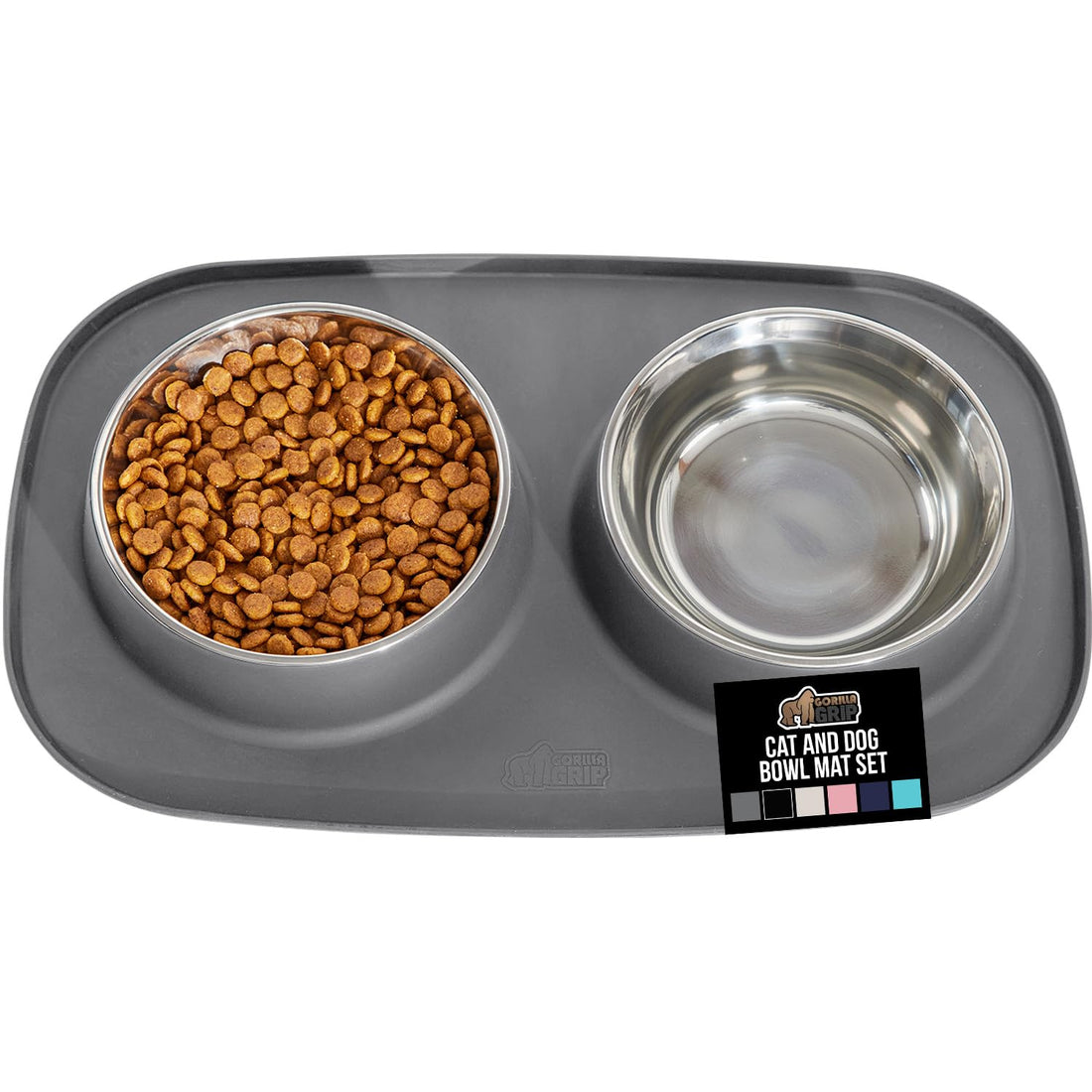 GORILLA GRIP Feeding Mat Bowl Set
