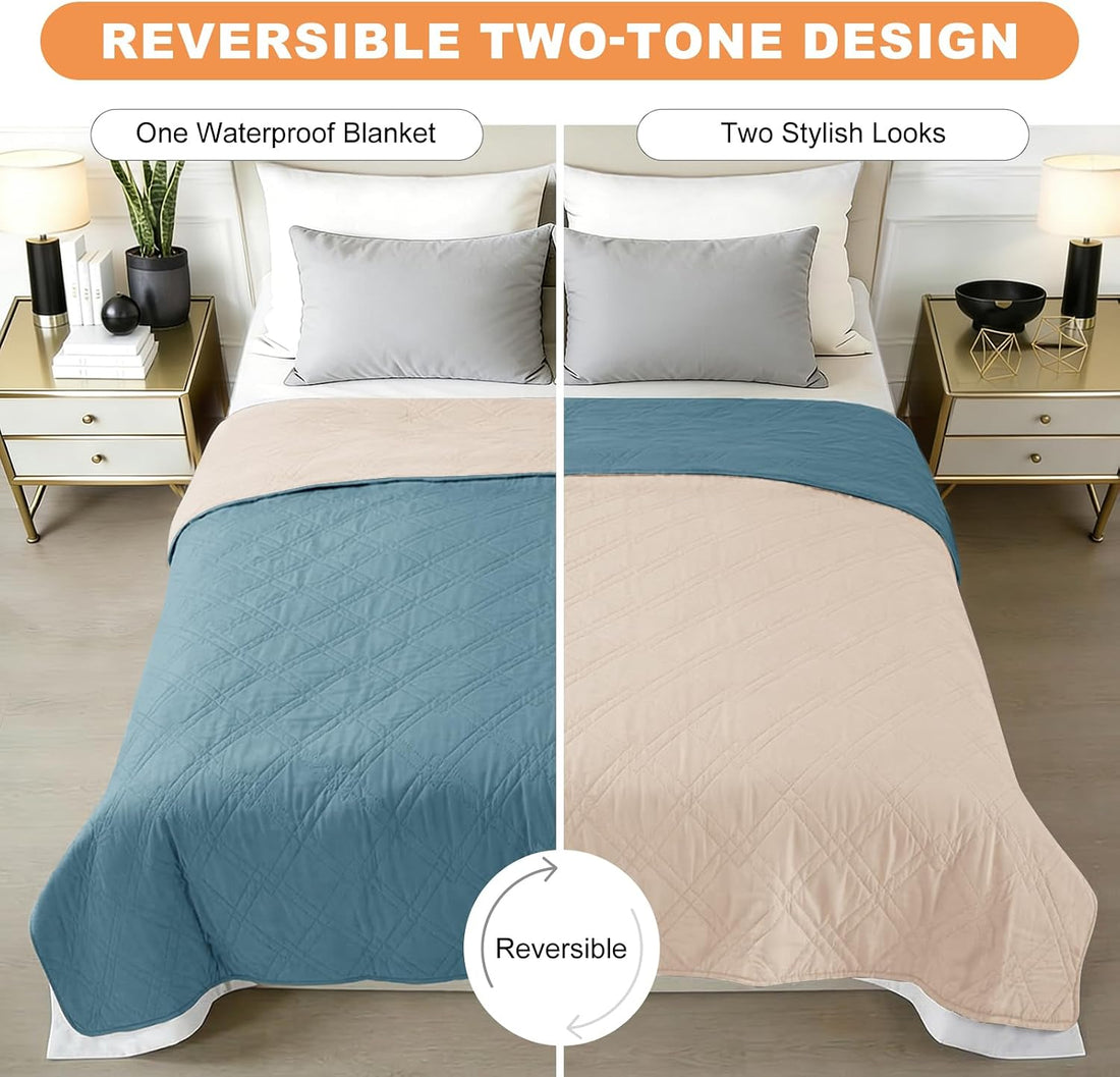 Waterproof 7 Layer Reversible Couch Covers for Dogs Bed Blanket