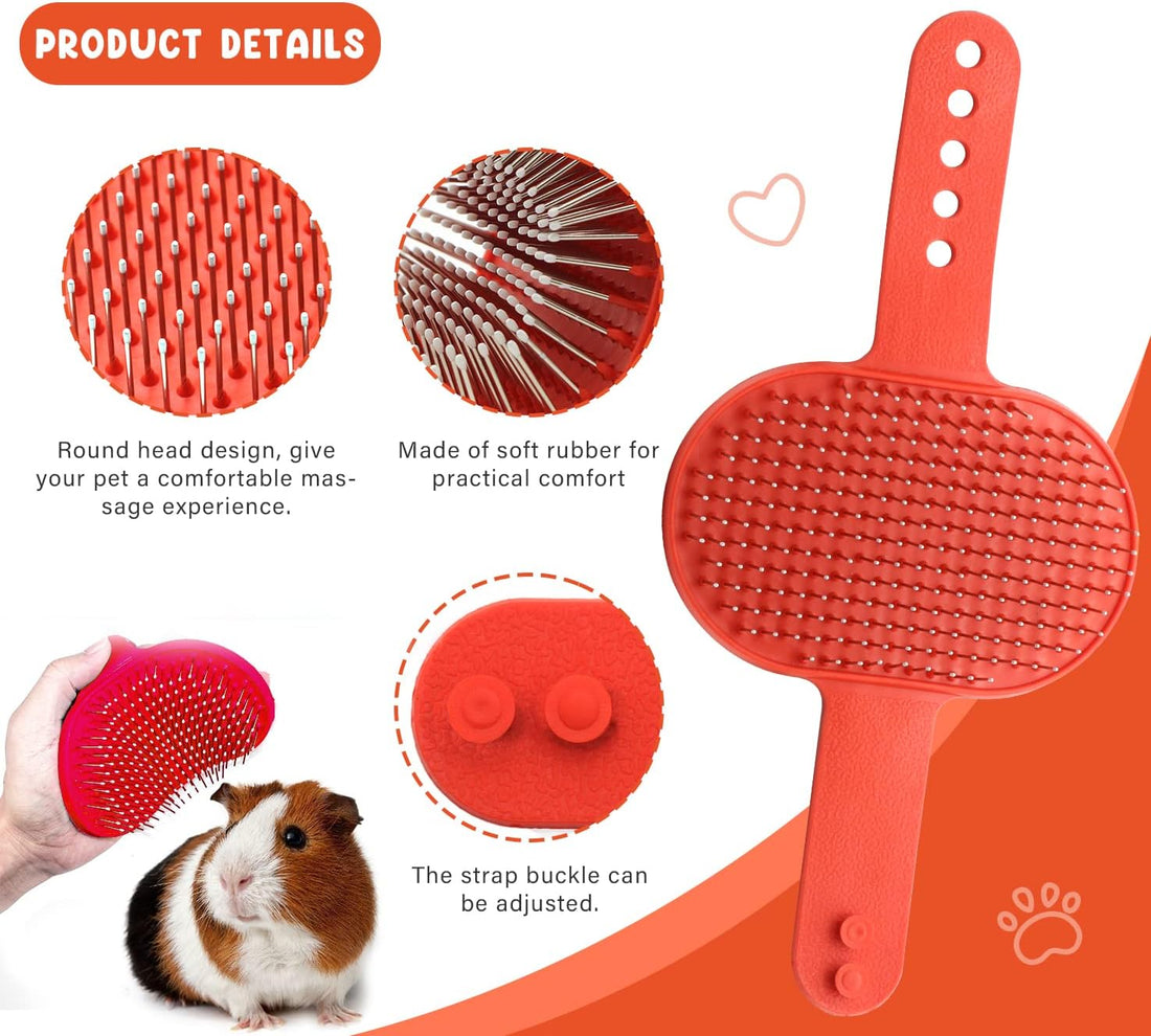Cat Grooming Kit Set with Pet Shedding Slicker Brush Nail Clipper