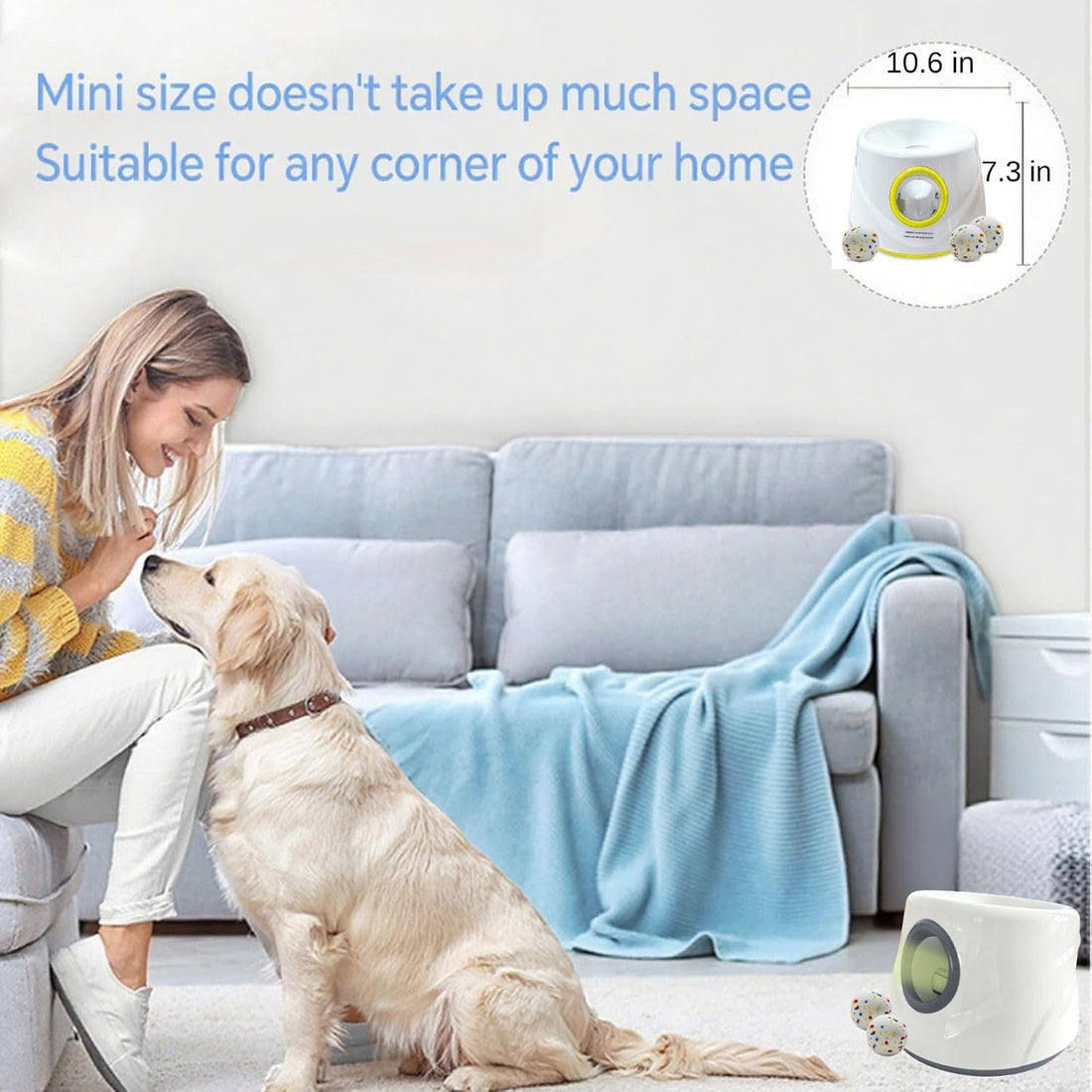 Mloowa Automatic Ball Launcher for Dogs ，The Upgraded Ball Thrower