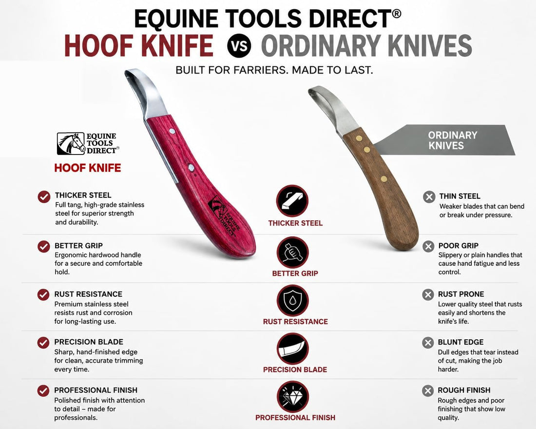 Farrier Loop Hoof Knife, Right-Hand