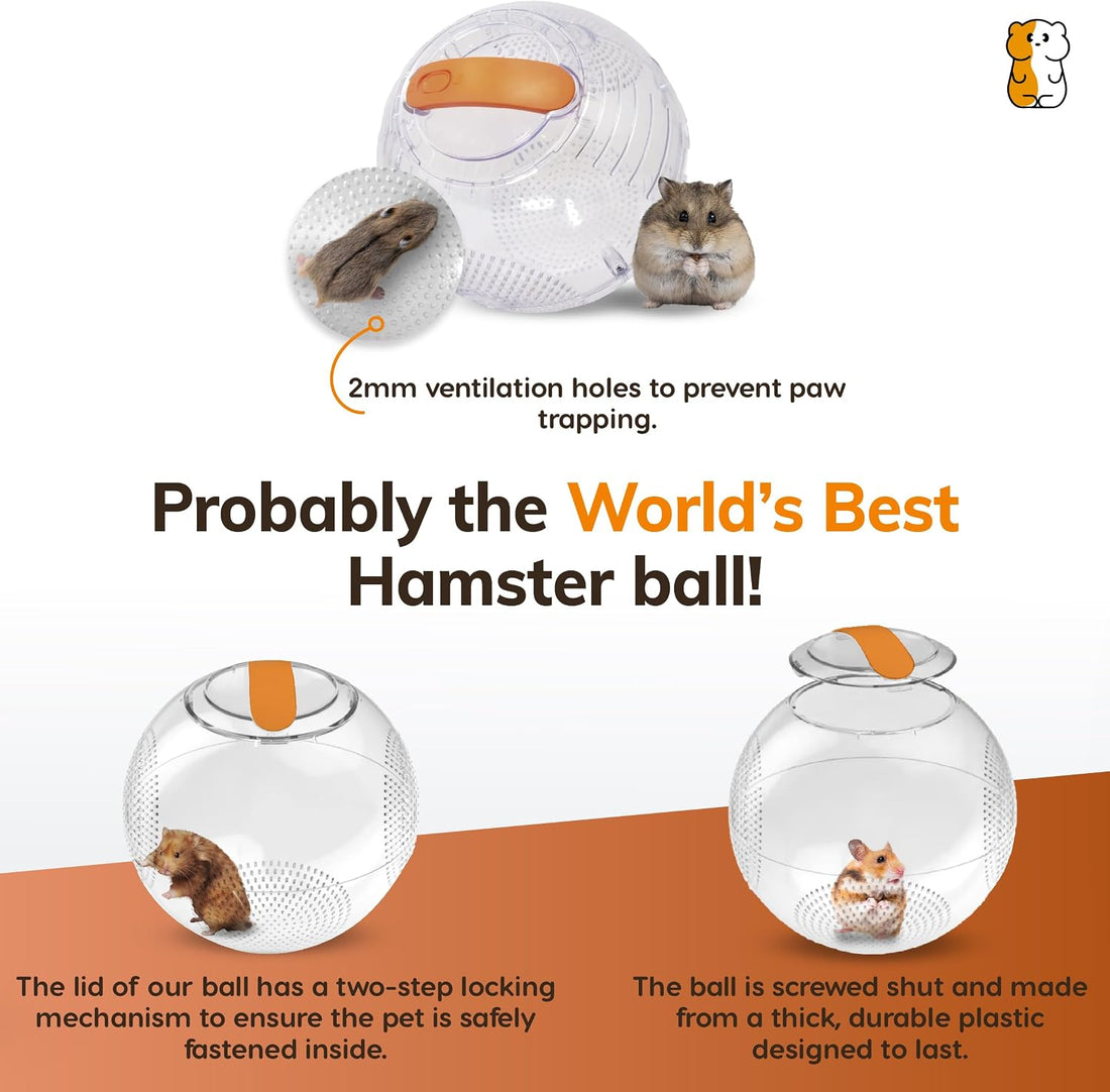 Clear Hamster Exercise Ball 7” – Pet Hamster Accessories
