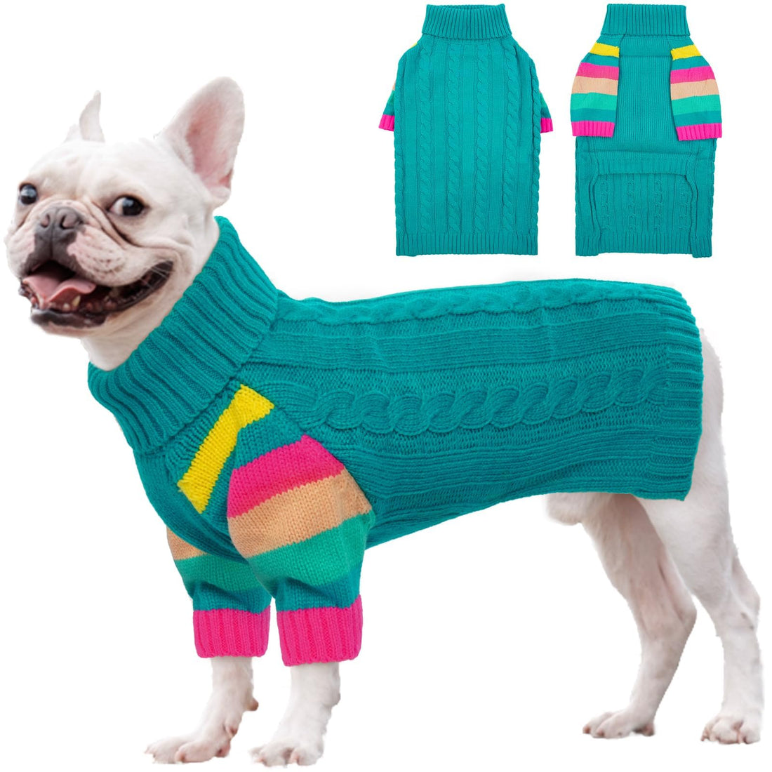 OUOBOB Dog Sweater Thick, Sweaters for Large Size Dogs Comfy