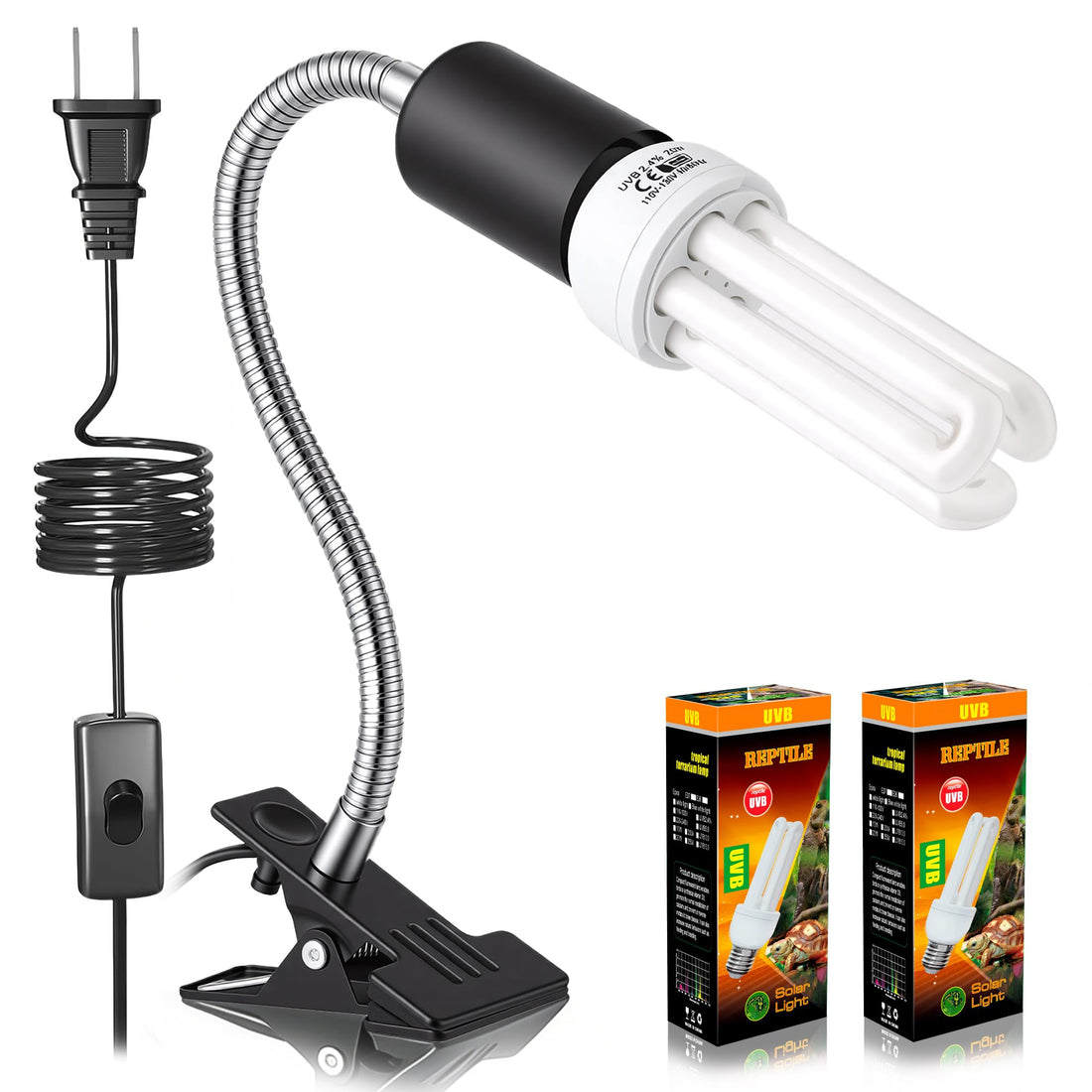 HarmonyHome Bird Cage UVB Light Combo Kit