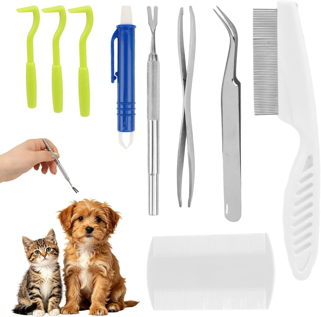 20 PCS Tick Removal Tool for Dogs, Stainless Steel Tick Puller Remover