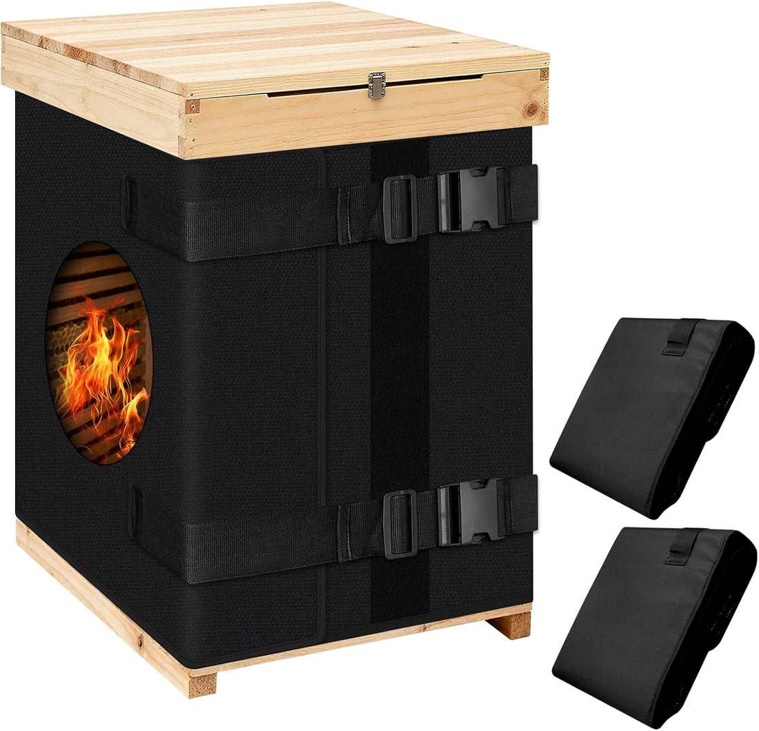 2Pcs 85" x 23.6" Bee Hive Insulation Wrap for 8 & 10 Frame Hives Warm