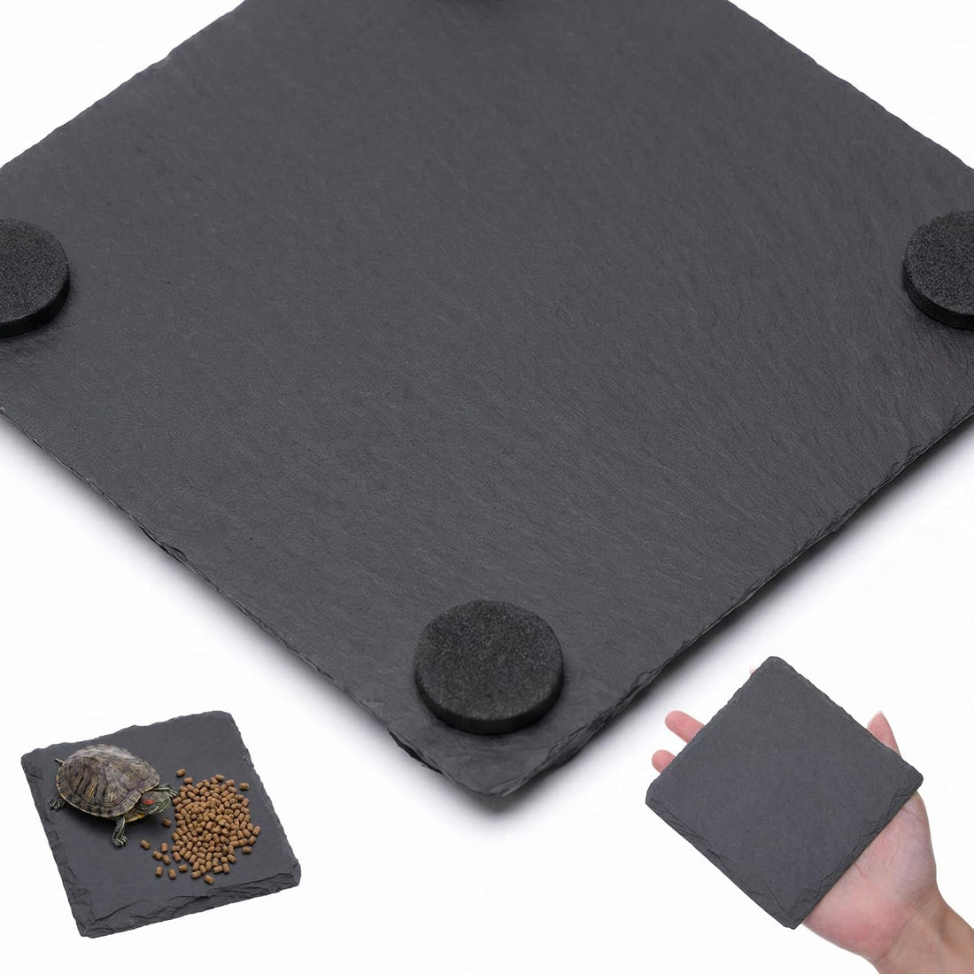 Basking Platform Turtle Reptile Basking Tortoise Slate Rock Plate 6