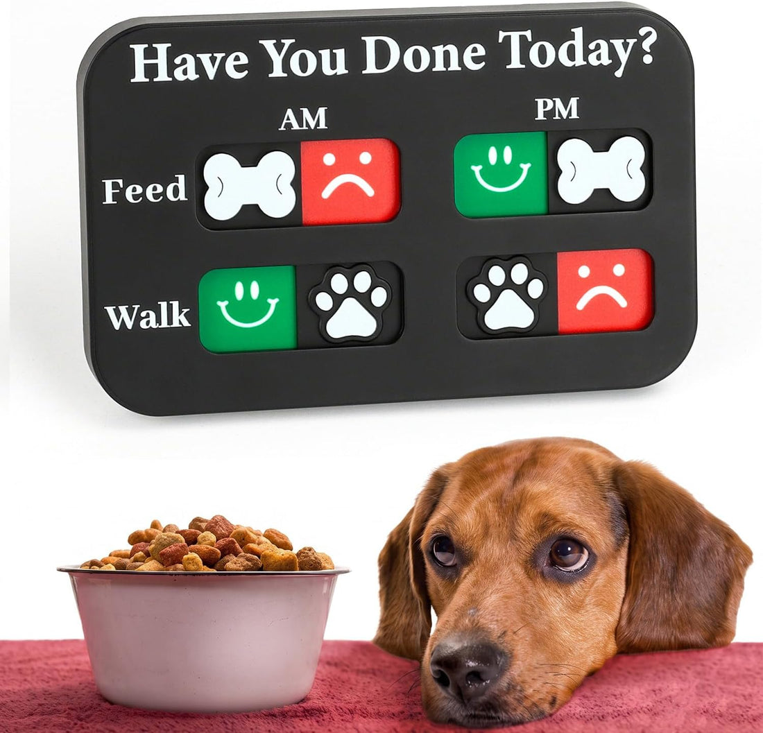YAUYIK Pet Feeding Reminder Magnet, Dog Fed Sign Tracker