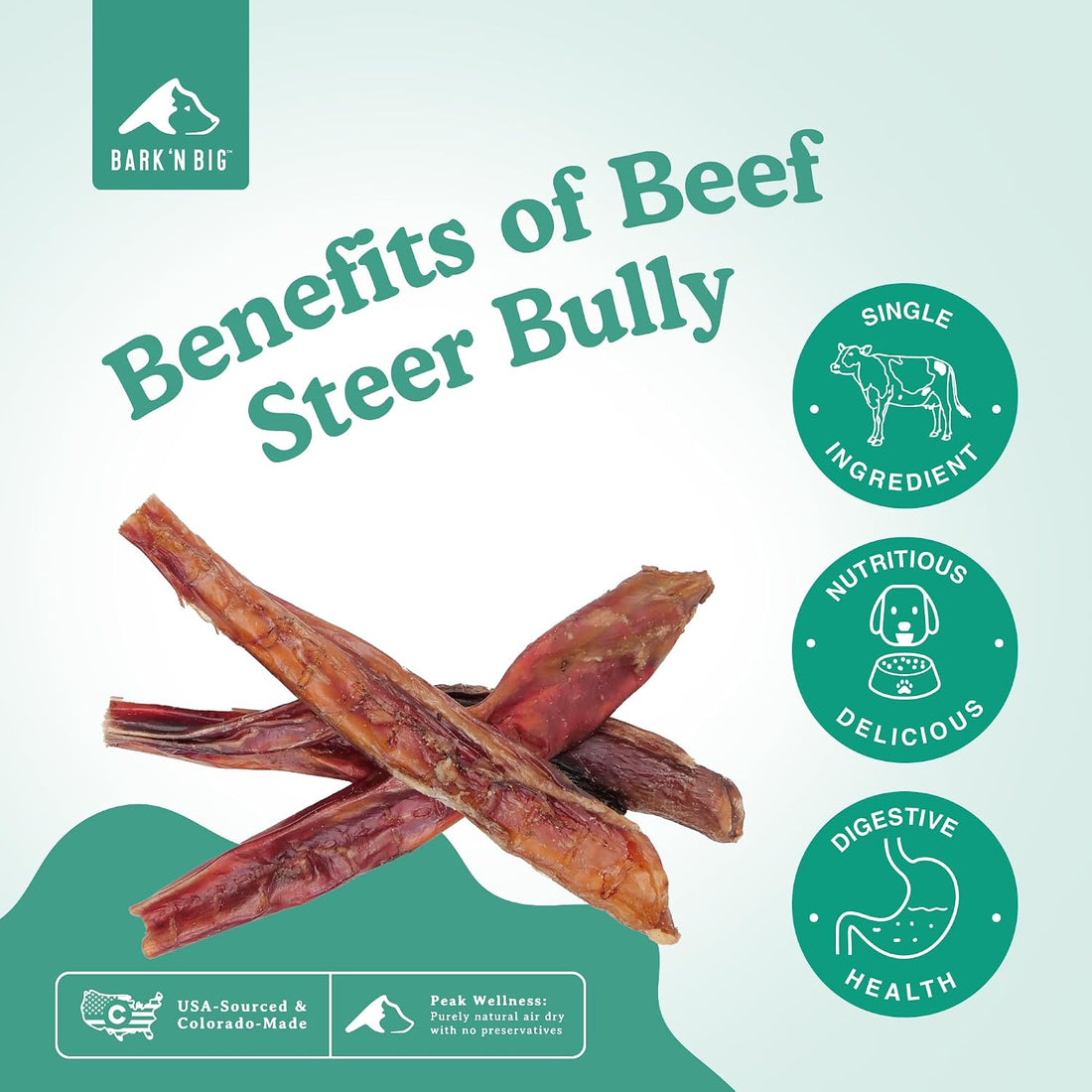 Thick Odor Free Steer Bully Sticks 5-6 Inch 12 Count