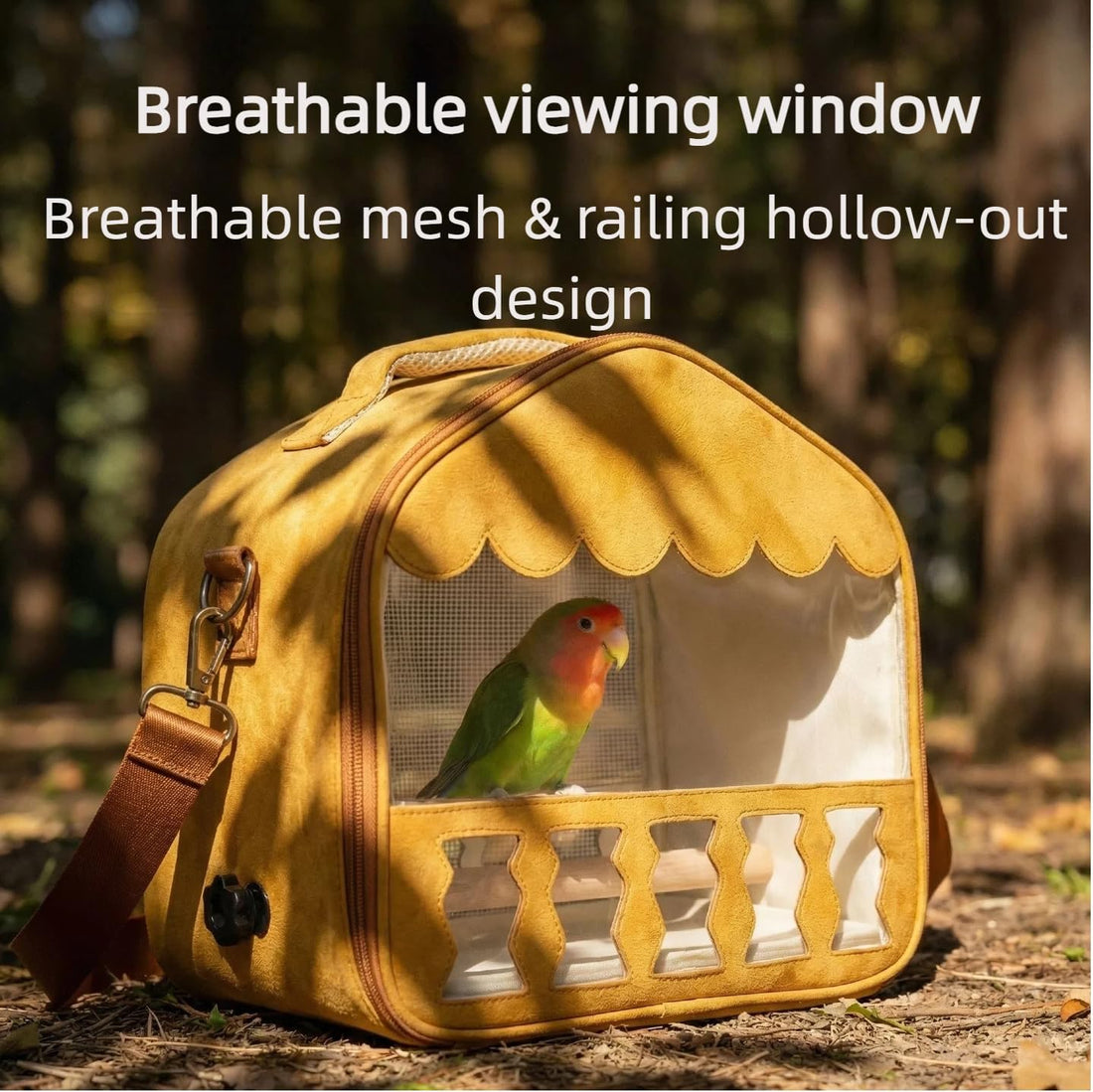 Portable Travel Backpack for Small Birds,for Budgies &Sun Conures