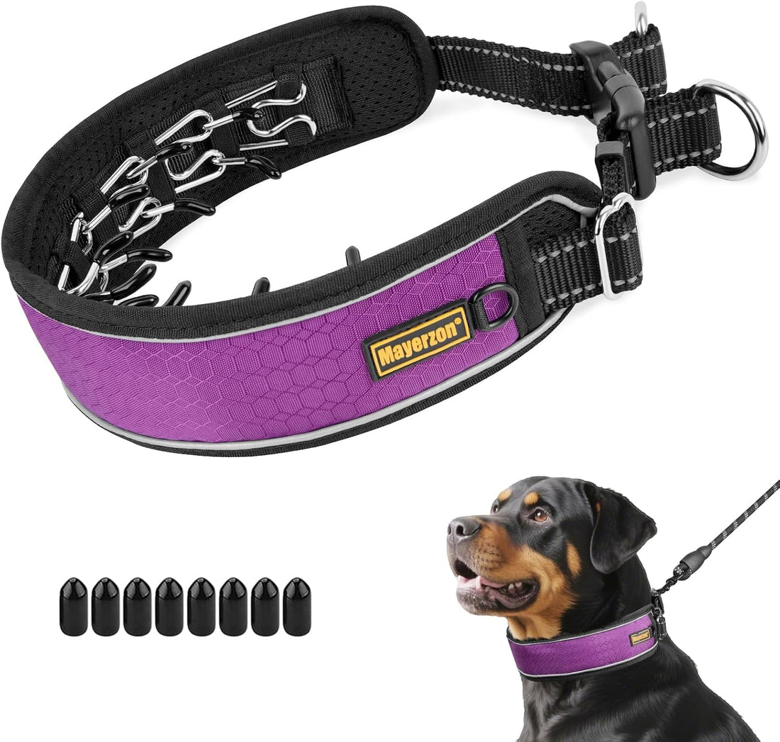 Mayerzon Patented No Pull Collar for Small Medium Large Dogs, Purple