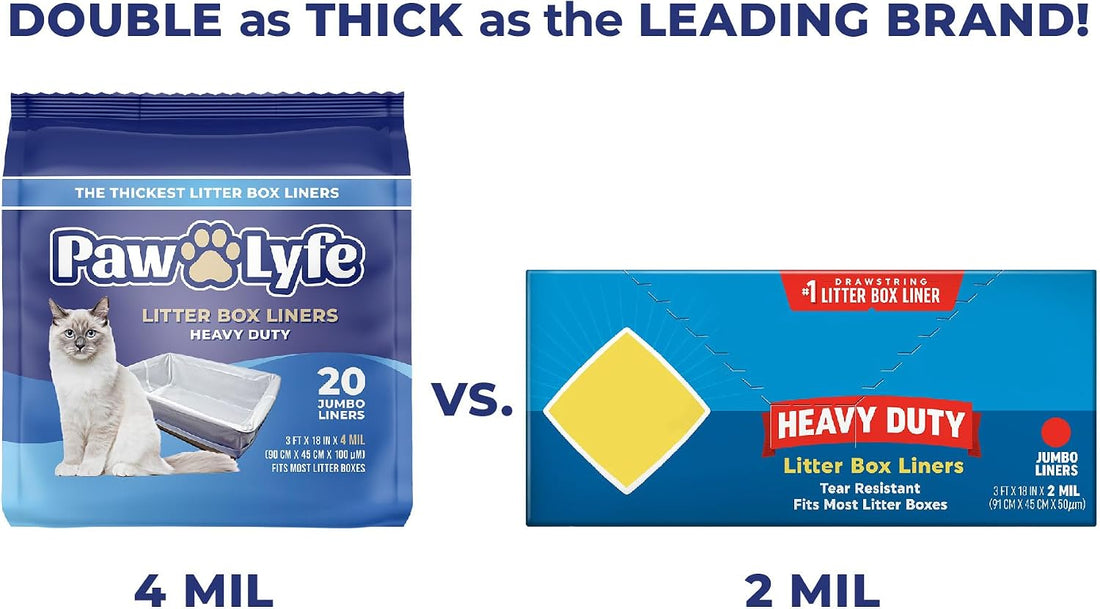 PawLyfe Jumbo Cat Litter Box Liners