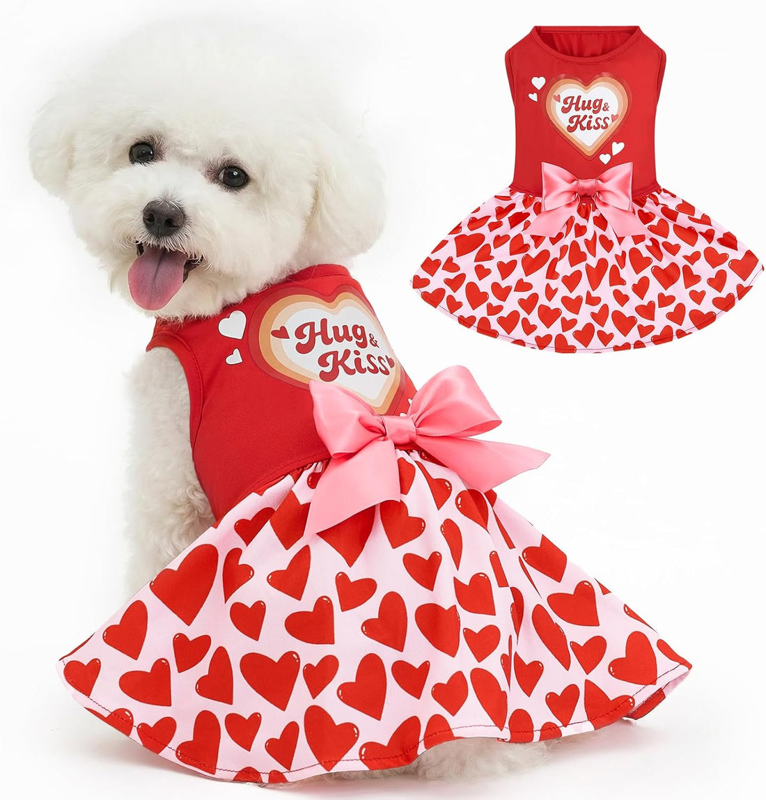 XPUDAC Halloween Dog Dress Witch Tulle Dress Holiday Dog Clothes