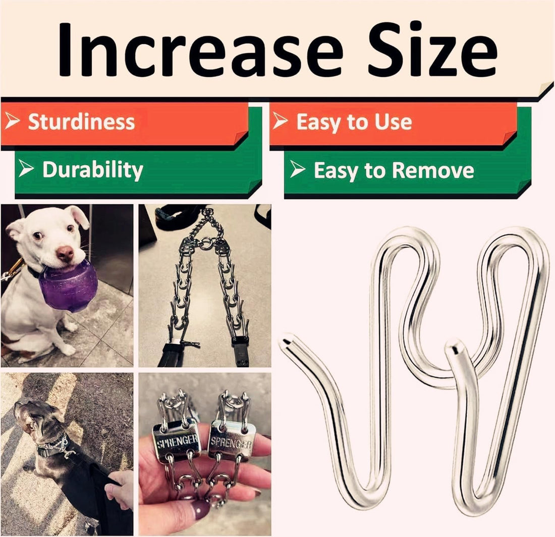 Stainless Steel Dog Collar Extra Links Designed for 2.25mm H-S Collar