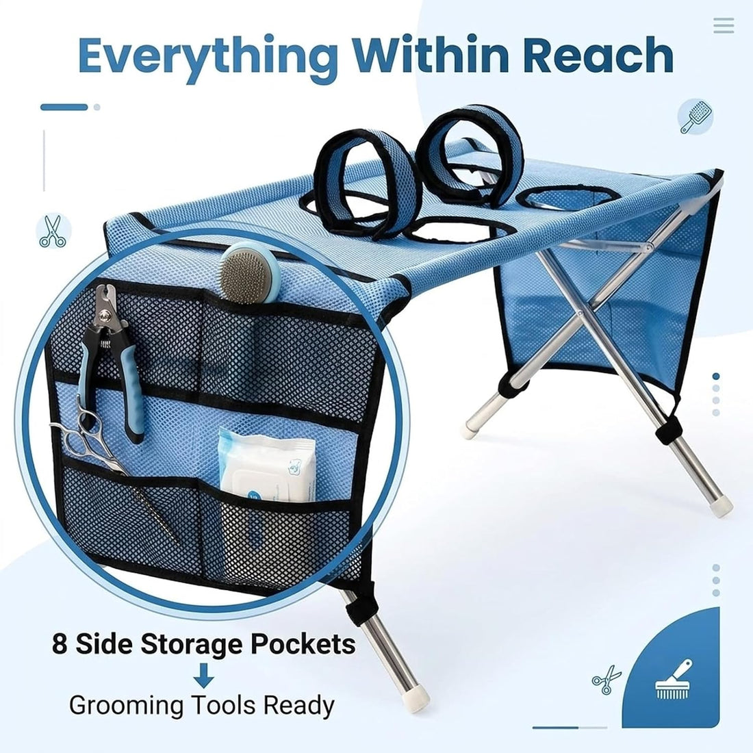 Dog Grooming Hammock Stand for Pet Nail Trimming