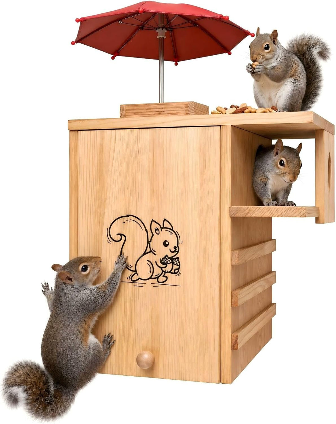 Extra Large Squirrel Houses for Outside 15.7" Outdoor Nest Box