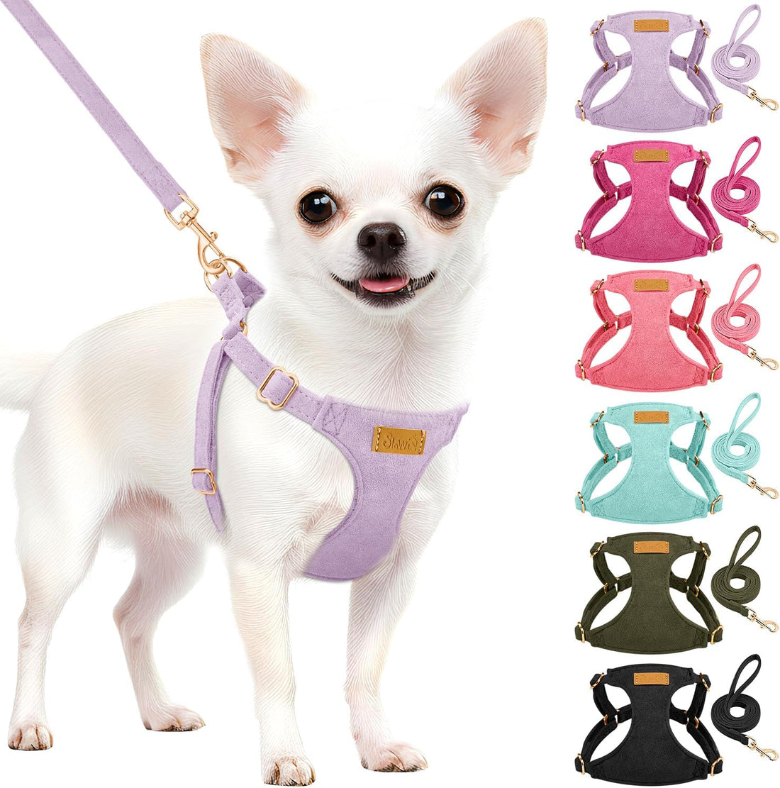 SlowTon No Pull Dog Harness with Leash for Small Medium Dogs