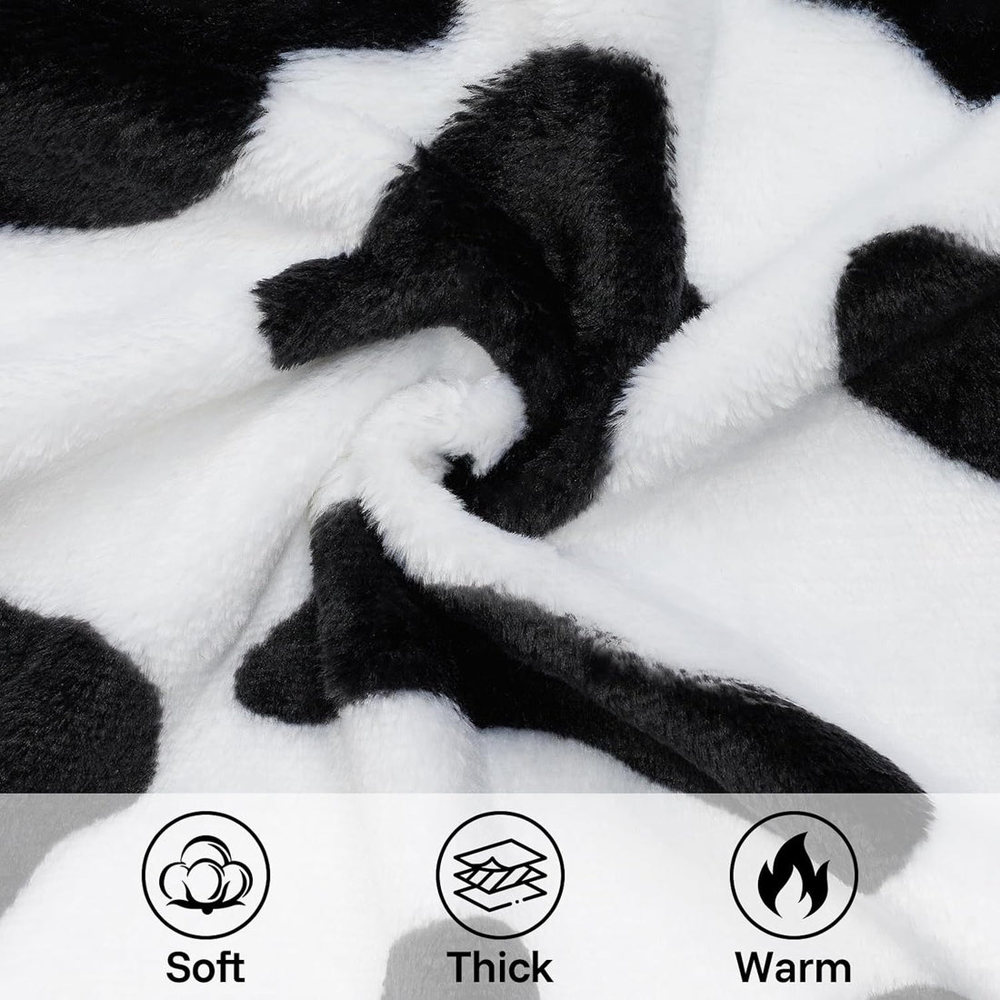 XPUDAC Cow Dog Sweater, Dog Winter Clothes for Small Medium Dogs Girl