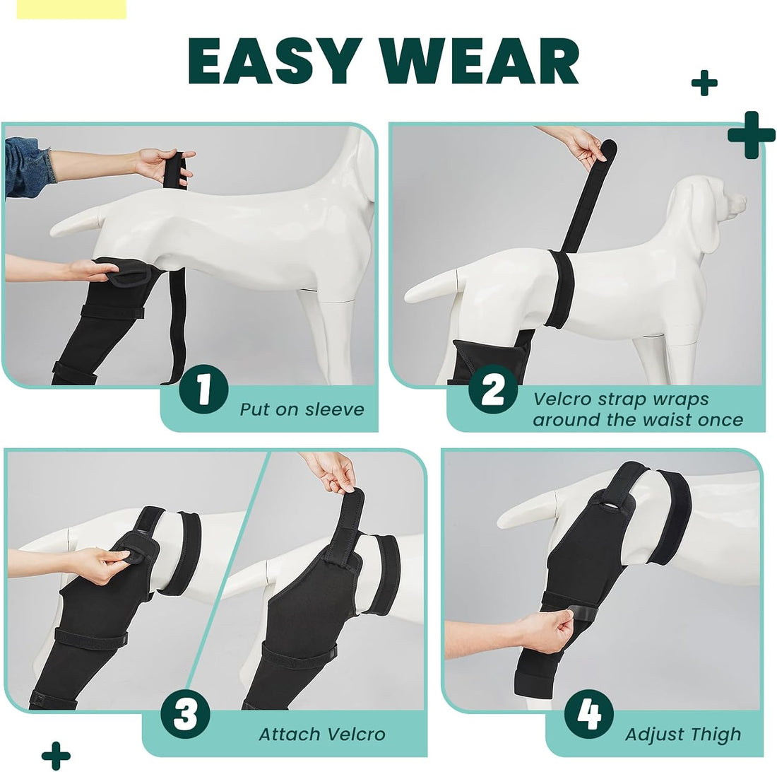 Dog Rear Leg Sleeve to Stop Licking