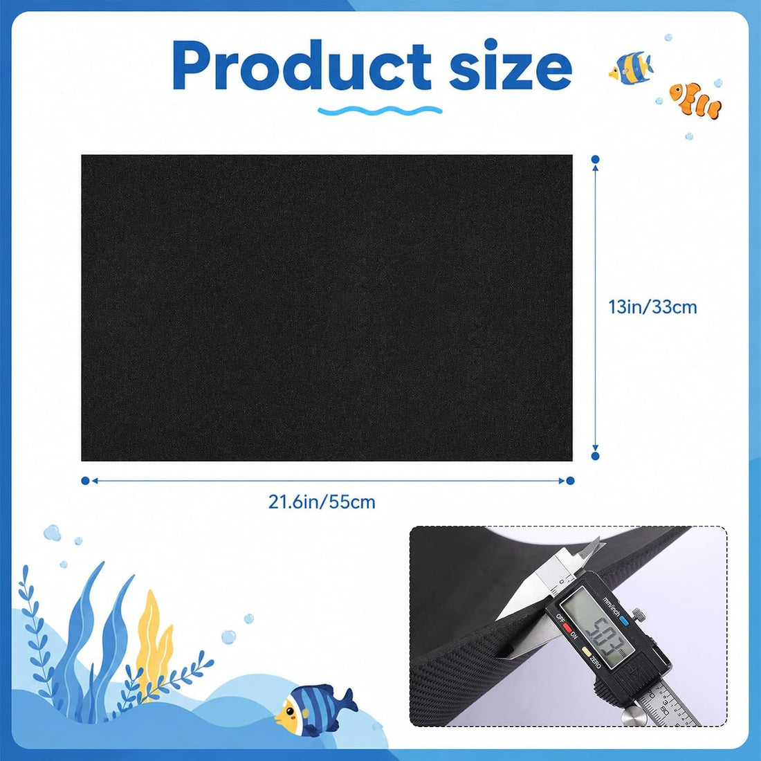 Aquarium Leveling Mat Fish Tank Leveling Mat for Under Tank 21.6 X