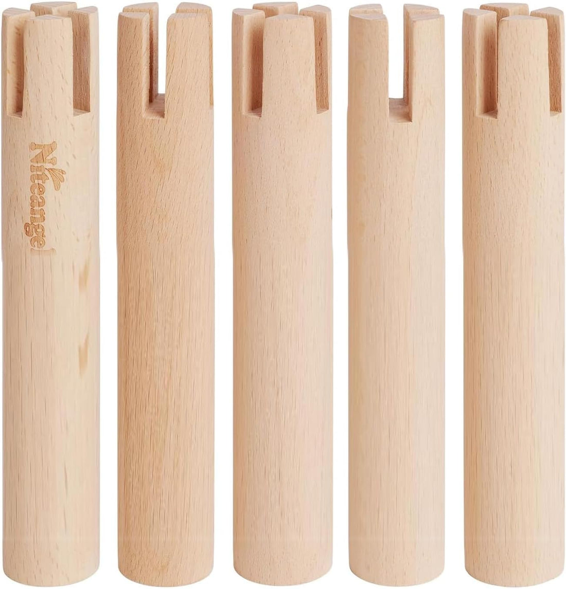 Niteangel Set of Beech Stilts for Elevating & Safely Setting